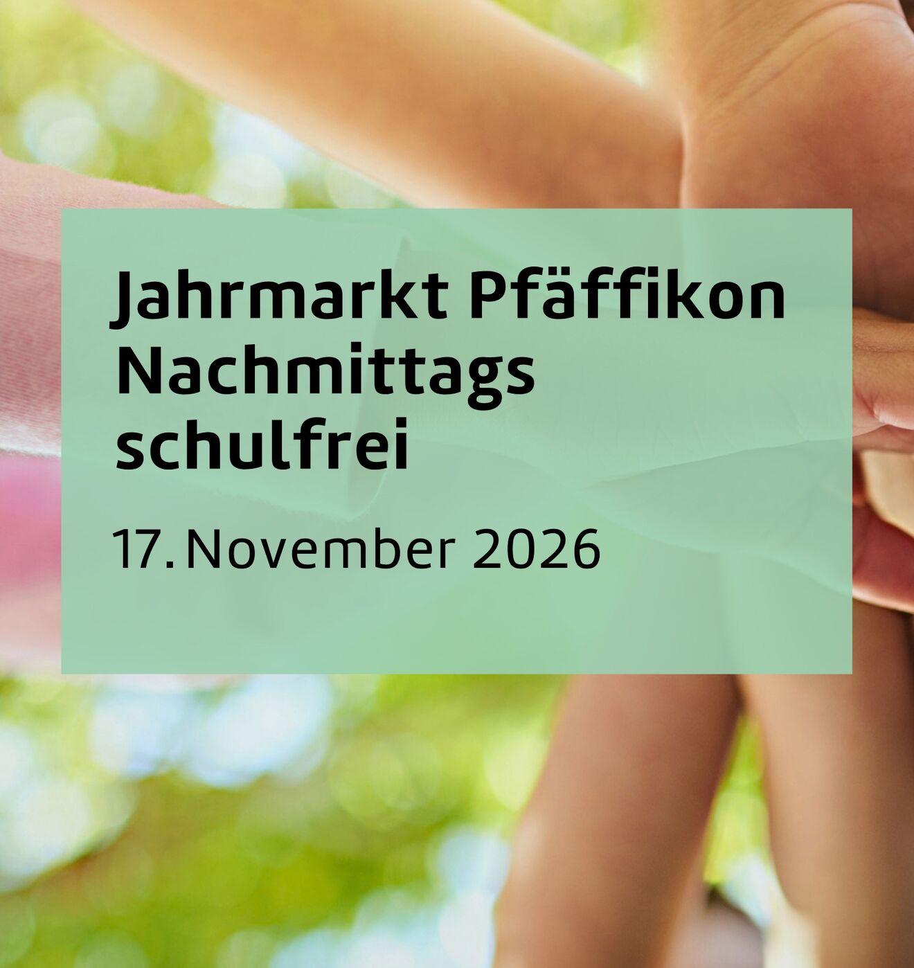 Jahrmarkt Nachmittag schulfrei